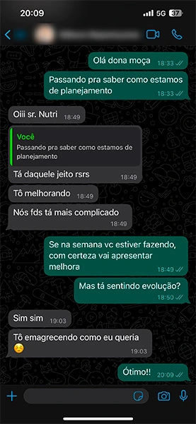 Depoimento whatsapp de pacientes 5