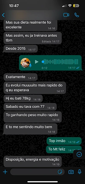 Depoimento whatsapp de pacientes 4