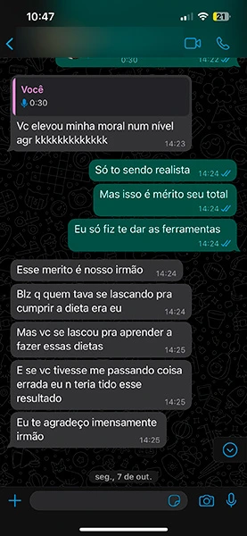 Depoimento whatsapp de pacientes 3